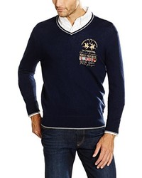 Pull bleu marine La Martina