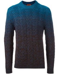 Pull bleu marine Missoni