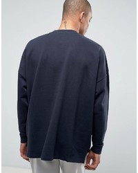 Pull bleu marine Asos