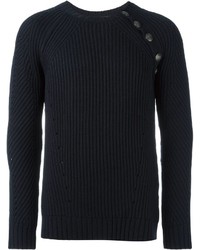 Pull bleu marine Pierre Balmain