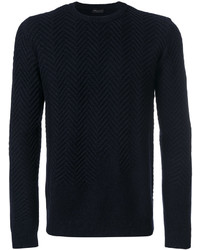 Pull bleu marine Roberto Collina