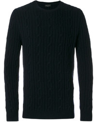 Pull bleu marine Roberto Collina