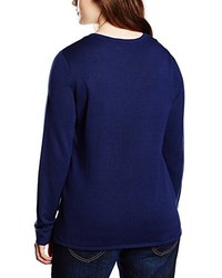 Pull bleu marine Sheego