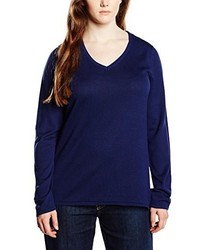 Pull bleu marine Sheego