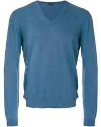 Pull bleu Zanone