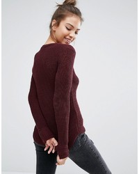 Pull bordeaux Pull&Bear