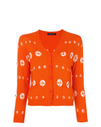 Pull brodé orange