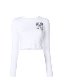 Pull court blanc Calvin Klein Jeans