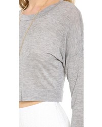 Pull court gris