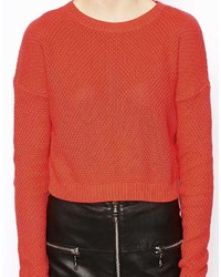 Pull court rouge Asos
