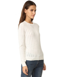 Pull en cachemire blanc A.P.C.