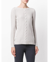 Pull en cachemire blanc Loro Piana