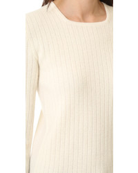 Pull en cachemire blanc TSE