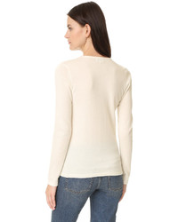 Pull en cachemire blanc TSE