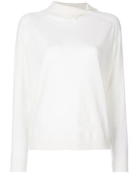 Pull en cachemire blanc Cividini