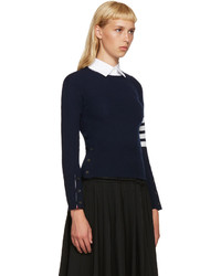 Pull en cachemire bleu marine Thom Browne