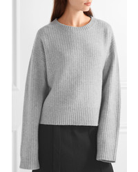 Pull en cachemire en tricot gris Protagonist