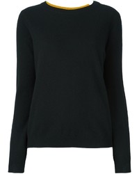 Pull en cachemire en tricot noir Twin-Set