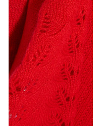 Pull en cachemire en tricot rouge Miu Miu