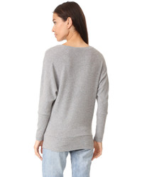 Pull en cachemire gris Cupcakes And Cashmere