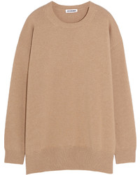 Pull en cachemire marron clair Jil Sander