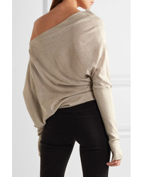 Pull en cachemire marron clair Tom Ford