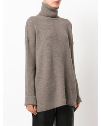 Pull en cachemire marron Agnona