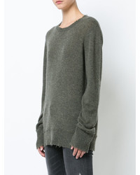 Pull en cachemire olive R 13