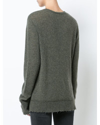 Pull en cachemire olive R 13