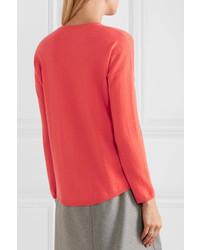 Pull en cachemire rouge Allude