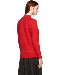 Pull en cachemire rouge Hyke