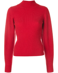Pull en cachemire rouge Thierry Mugler
