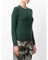 Pull en cachemire vert foncé Tory Burch