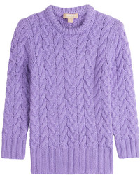 Pull en cachemire violet clair