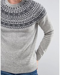 Pull en jacquard gris Penfield