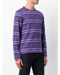 Pull en jacquard violet Kenzo