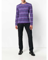 Pull en jacquard violet Kenzo