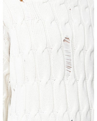 Pull en laine blanc Damir Doma