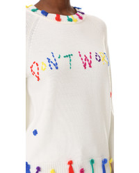 Pull en laine blanc Mira Mikati