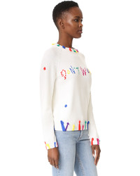 Pull en laine blanc Mira Mikati