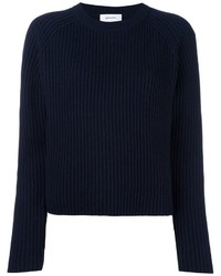 Pull en laine bleu marine Carven