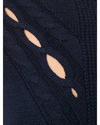 Pull en laine bleu marine Altuzarra