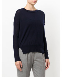 Pull en laine bleu marine Forte Forte