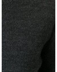 Pull en laine en tricot noir Masscob