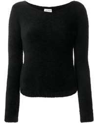 Pull en laine en tricot noir Twin-Set