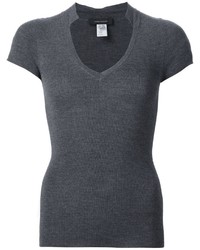 Pull en laine gris foncé Cédric Charlier