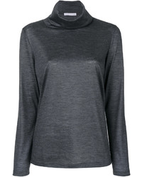 Pull en laine gris foncé Fabiana Filippi