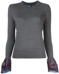 Pull en laine gris foncé Kolor