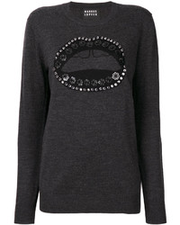 Pull en laine gris foncé Markus Lupfer