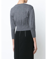 Pull en laine gris